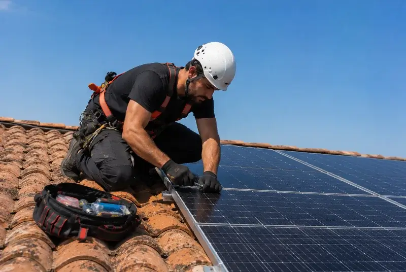 Maintenance et monitoring de panneaux solaires à la Jaille-Yvon