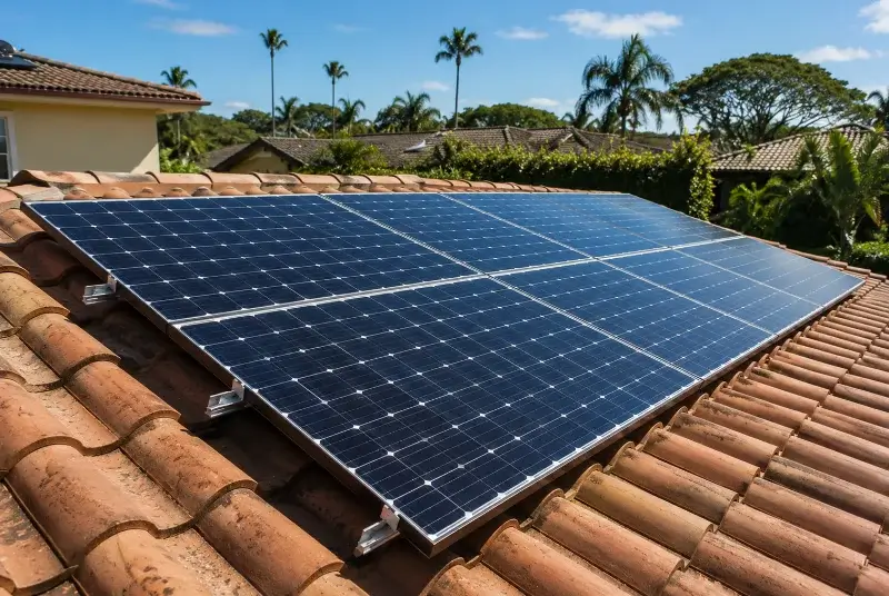 Installation de panneaux solaires à la Jaille-Yvon